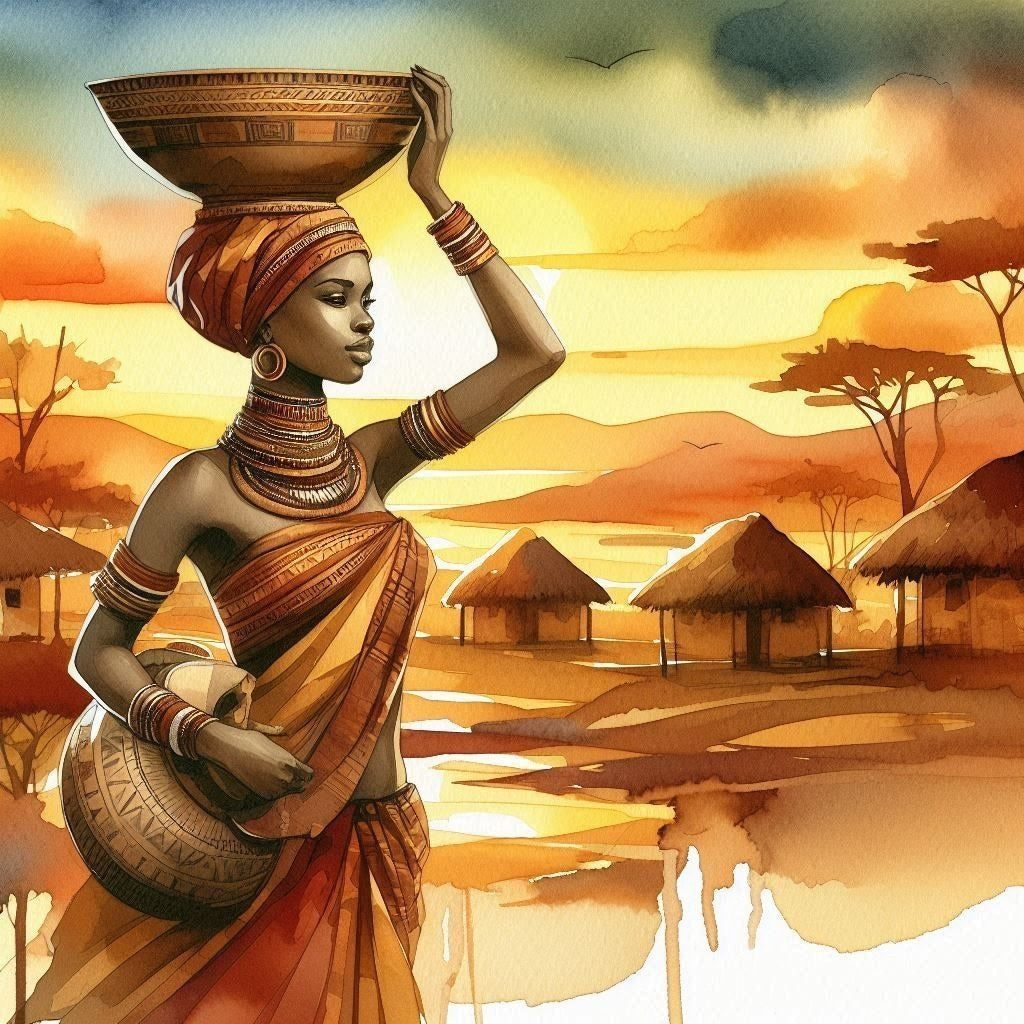 Tableaux africains carré