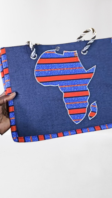 Sac en finition carte afrique