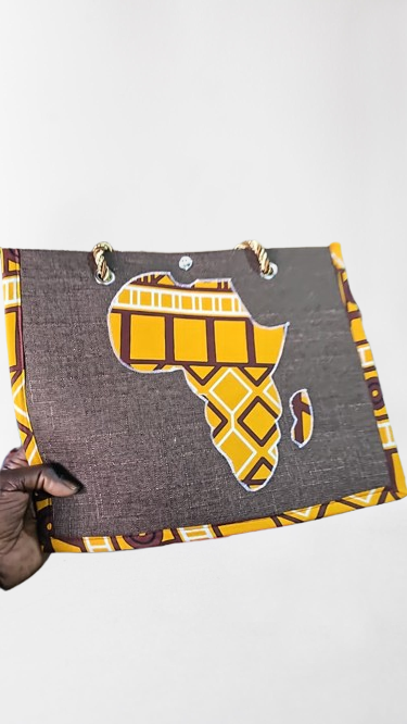 Sac en finition carte afrique