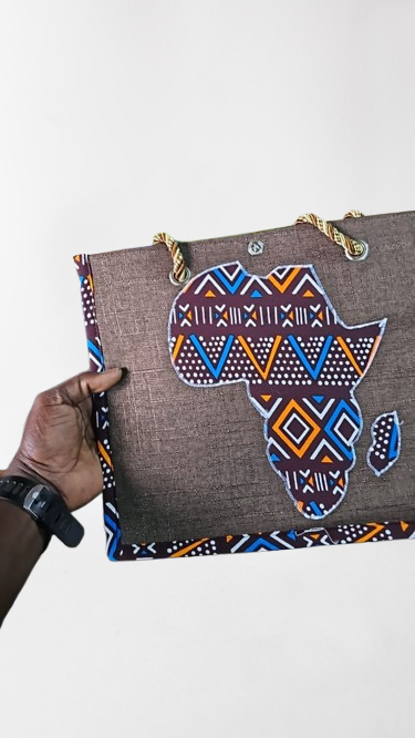 Sac en finition carte afrique