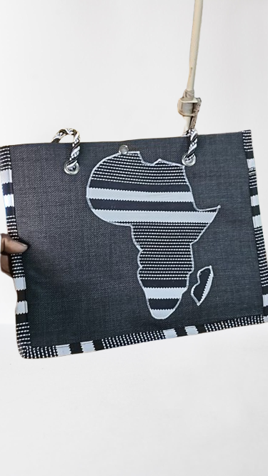 Sac en finition carte afrique