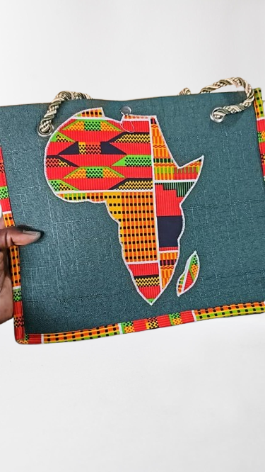 Sac en finition carte afrique