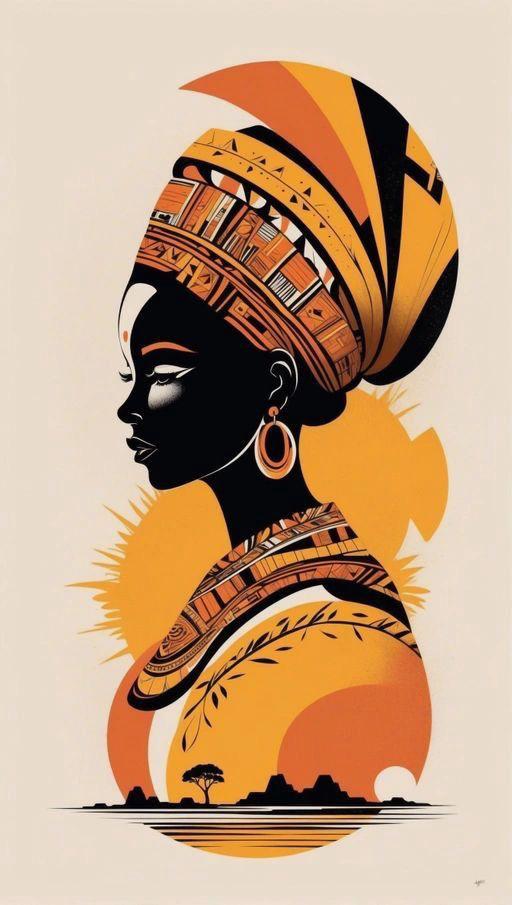 Tableaux africains Rectangle
