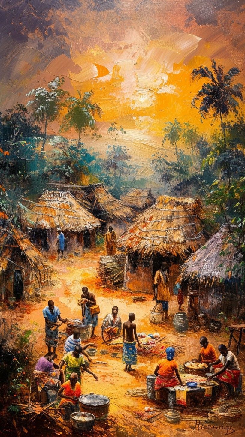 Tableaux africains Rectangle