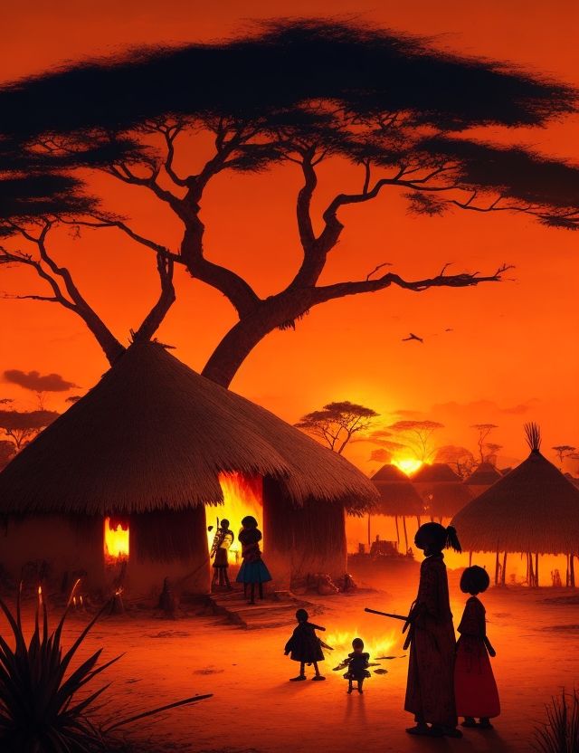 Tableaux africains Rectangle