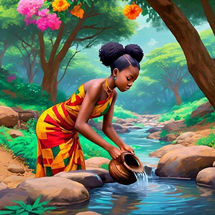 Tableaux africains carré