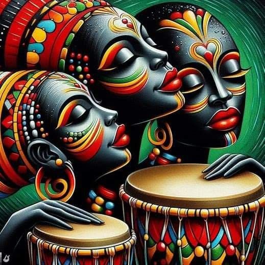 Tableaux africains carré