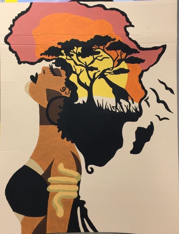 Tableaux africains Rectangle